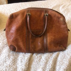 Vintage brown leather CinCal hand bag - quality leather